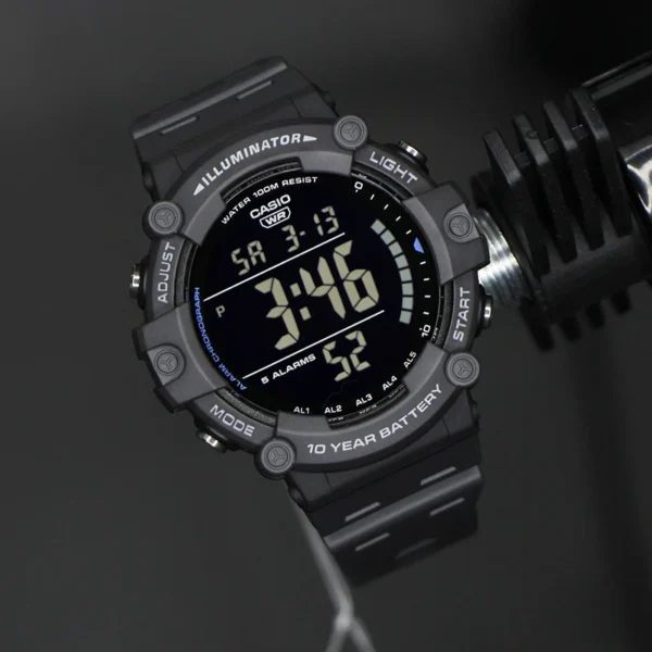 Casio watch men top set 100m Waterproof digital sport quartz Ten years of electricity military watch men relogio AE-1500WH-8B - Image 2