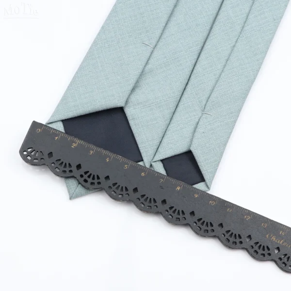 New Men's Solid Color Tie Skinny Casual Anti-wrinkle Necktie For Wedding Suit Neckties Pink Blue Grey Ties Cravat Gift Accessory - Image 3