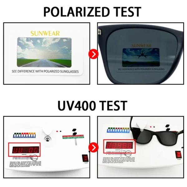 Hot Sale Polarized Sunglasses Men Women Classic Square Plastic Driving Sun Glasses Male Fashion Black Travelling Shades UV400 - Image 5