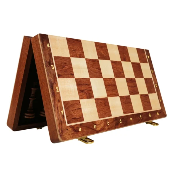Chess Set Top Grade Wooden Folding Big Traditional Classic Handwork Solid Wood Pieces Walnut Chessboard Children Gift Board Game - Image 4