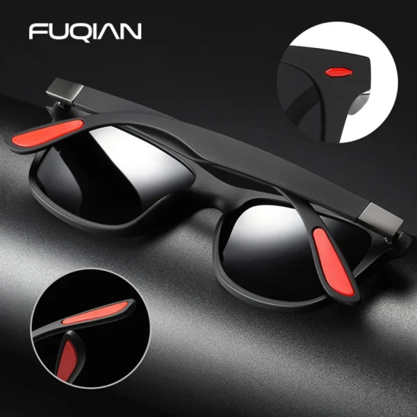 Hot Sale Polarized Sunglasses Men Women Classic Square Plastic Driving Sun Glasses Male Fashion Black Travelling Shades UV400 - Image 2