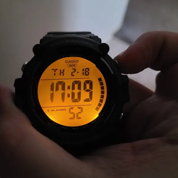 Casio watch men top set 100m Waterproof digital sport quartz Ten years of electricity military watch men relogio AE-1500WH-8B - Image 6