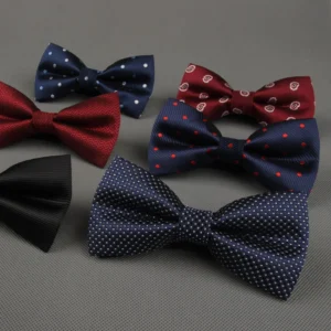 Reusable business good fashion blue red wool Women children velvet boy girl men flexible green color bow tie black accessories