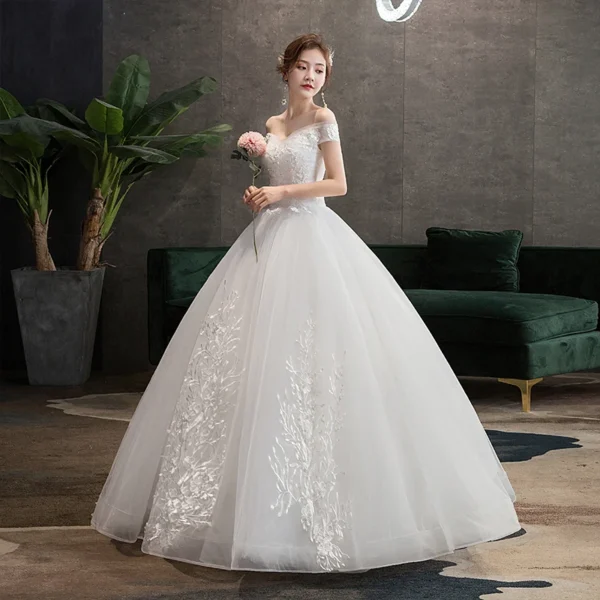 Wedding Dress 2024 New Sexy V-neck Ball Gown Princess Vintage Wedding Dresse Luxury Lace Wedding Gowns Plus Size Customized - Image 3