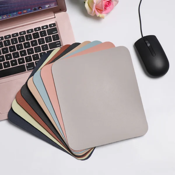 Creative Universal Anti-slip Mouse Pad Leather Gaming Mice Mat New Desk Cushion Fashion Comfortable For Laptop PC MacBook - Image 6