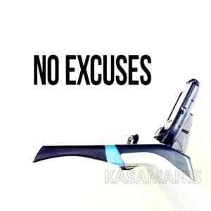 No Excuses Self Motivation Quote Vinyl Art Sticker Workout Fitness Sport Inspirational Words Wall Art Decal Gym Wall Decoration