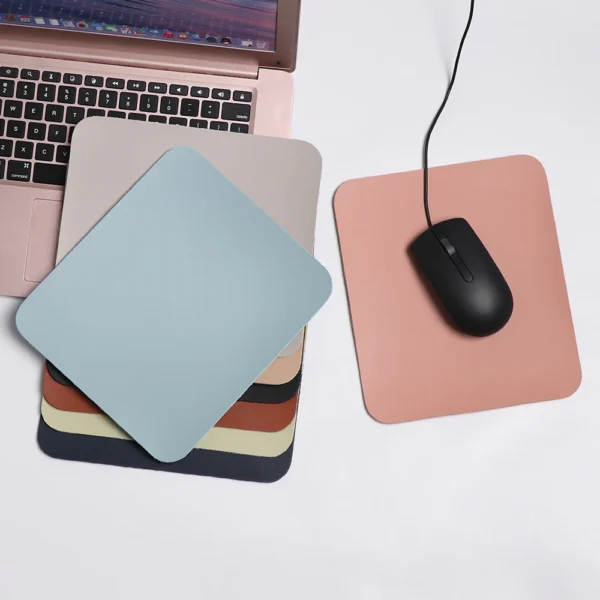 Creative Universal Anti-slip Mouse Pad Leather Gaming Mice Mat New Desk Cushion Fashion Comfortable For Laptop PC MacBook - Image 5