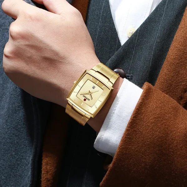 /REWARD/ Top Brand New Men Gold Watch Luxury Business Classic Quartz Watches Waterproof Stainless Steel Wrist Watches - Image 4