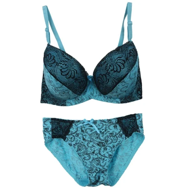 2024 New Sexy Lace Bra Sets For Women Lingerie Push Up Embroidery 34/75 36/80 38/85 40/90 42/95 Cup Underwear Panties - Image 3