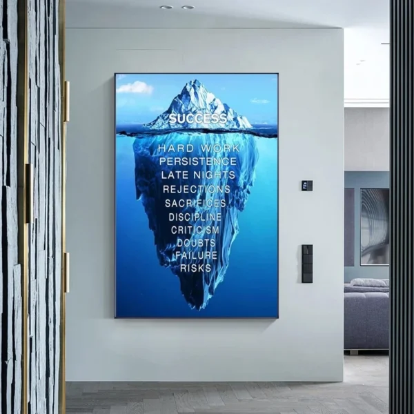 Wall Paintings Office Home Decor Canvas Picture Motivation Success Art Posters for Home Design Frameless Wall Art Prints - Image 3