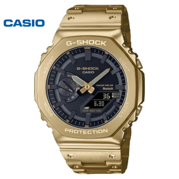 Casio GM-B2100 series watch all-metal gold men's watch multi-functional fashion waterproof G-SHOCK luxury couple watch
