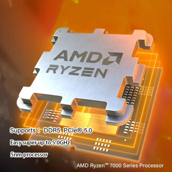 AMD Ryzen™ 7 9800X3D New Processor , 3D V-Cache 8C/16T 120W up to 5.2 GHz, L3=96M 100-100001084 Socket AM5 but without cooler - Image 2