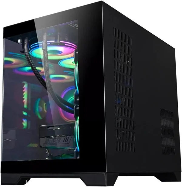 Matx motherboard computer chassis 360 water-cooled sea view room chassis((no fan ,pc case only ) - Image 5