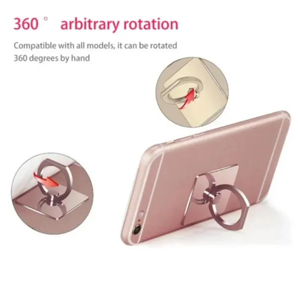 Thicker Ring Smartphone Finger Ring Holder for Mobile Phone Smartphone Parts Cell Smart Phone Ring Transparent Clip Socket Stand - Image 2