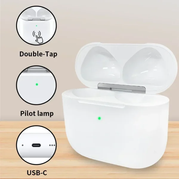 Wireless Charging Box Type-C For Airpods 4 Generation Charger Case Replacement Bluetooth Earphone Pairing For Airpod 4 - Image 4