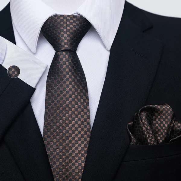 Brand Fashion 8 cm Tie Pocket Squares Set Wedding Present Necktie Suit Accessories Fit Formal Party Holiday Gift - Image 5