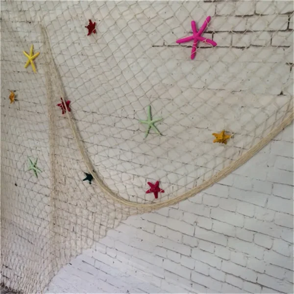 Fishing Net Wall Hangings Ornament Studio Prop Room Home Decoration Mediter Sea Stickers Marine Over The Garden Crafts Nautical - Image 4