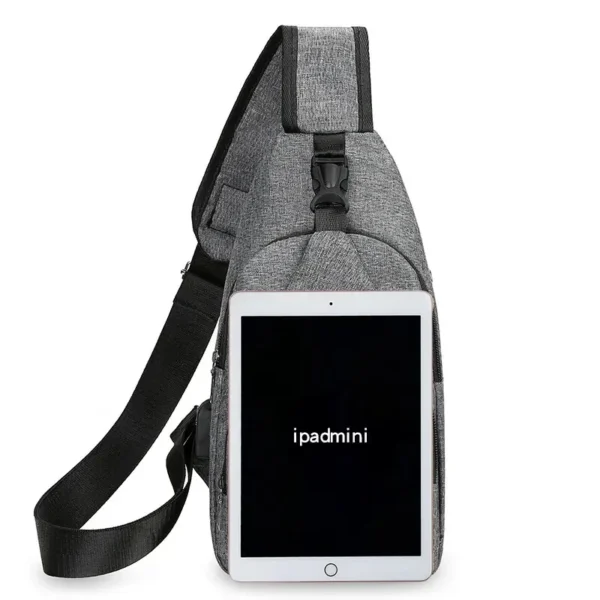 Chest Bag Men's One Shoulder Crossbody Bag Large Capacity Outdoor Sports Leisure Fashion Small Shoulder Bag Backpack Men's - Image 6