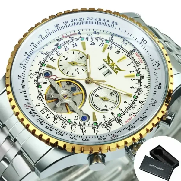 JARAGAR Watch Men Tourbillon Watches Luxury Full Steel Multifunctional Automatic Mechanical Wristwatches Men Reloj Hombre - Image 4
