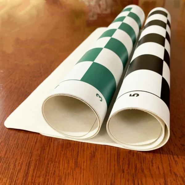 Lightweight Leather Tournament Chess Board Portable Rollable Soft Chessboard Non Slip Travel Chess Board Mat Universal - Image 4