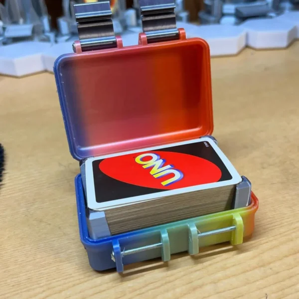 3D Printing Plastic UNO Card Case Holder Designed for 112Pcs Classic Mattel UNO Card Game High Capacity Playing Card Box Storage - Image 2