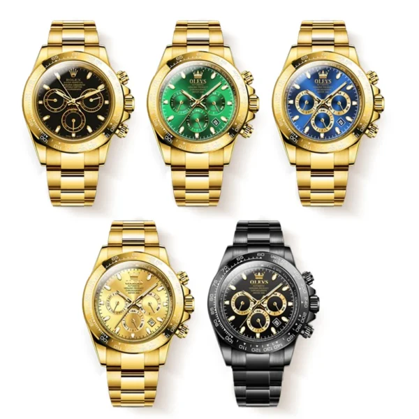 OLEVS Men's Watches Classic Luxury Automatic Mechanical Original Wristwatch for Man 24 Hour Week Date Display Waterproof Fashion - Image 5