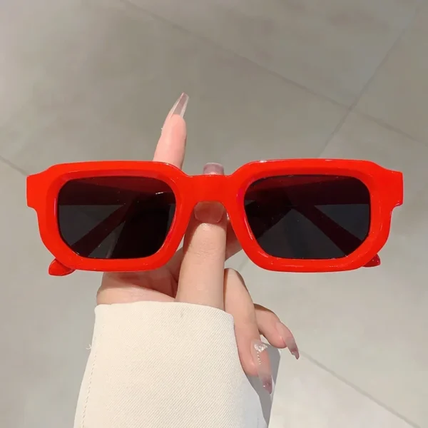 New Men Vintage Rectangle Frame Sunglasses Fashion Retro Sun Glasses Luxury Brand Design Glasses UV400 Eyewear Women Goggles - Image 4