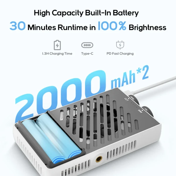ZHIYUN Official CINEPEER CM25 25W Led Light Handheld Pocket Video Light Bi Color Photo Fill Light Photography Lighting - Image 4