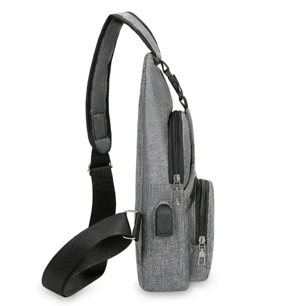 Chest Bag Men's One Shoulder Crossbody Bag Large Capacity Outdoor Sports Leisure Fashion Small Shoulder Bag Backpack Men's - Image 3