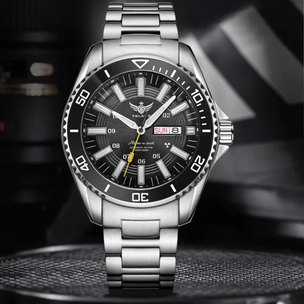 Yelang V1032 Automatic Movement Men Watch 300m Waterproof Dive Watches for Man Rotating Bezel Rotating Ceramic Luminous 44MM - Image 2