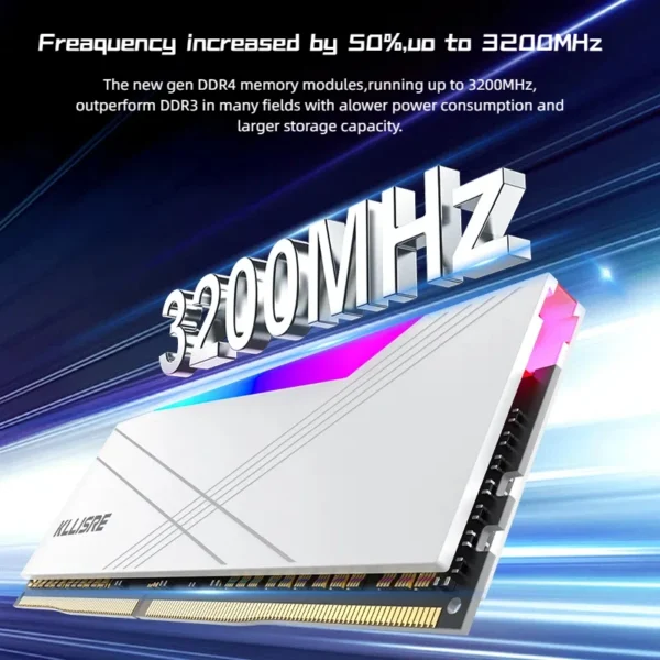 Kllisre ram DDR4 8GB 16GB RGB Memory 3200MHz 1.35V desktop dimm High Compatible - Image 3