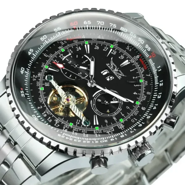 JARAGAR Watch Men Tourbillon Watches Luxury Full Steel Multifunctional Automatic Mechanical Wristwatches Men Reloj Hombre - Image 5