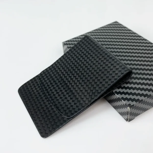 Quality Ultra-thin Matte Real Carbon Fiber Wallet Slim Money Clip 74*55mm Durable Card Holder For Men Women - Image 3