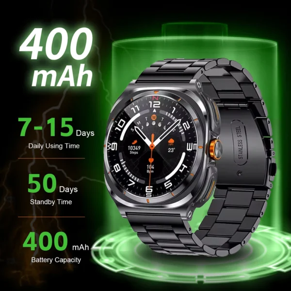 2025 Popular Wireless Bluetooth watch Men water proof TWS Earphones Dual Earphones Call Health Monitor Sports Music Smartwatch - Image 5