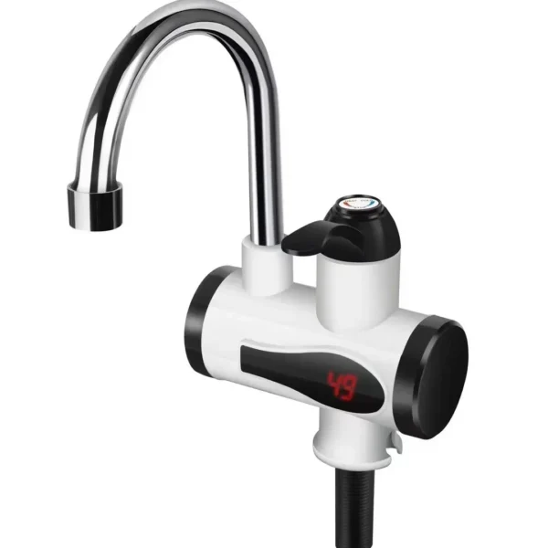 Tankless Instantaneous Faucet Water Heater Instant Water Heater Tap Kitchen Hot Water Crane LED Digital EU Plug - Image 4