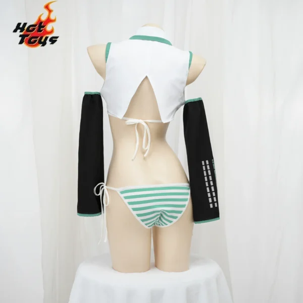 Anime Game Miku Cosplay Miku Formula Suits Cosplay Costume Girl Snow Christmas Roleplay Uniforms Bikini Set Cosplay - Image 4
