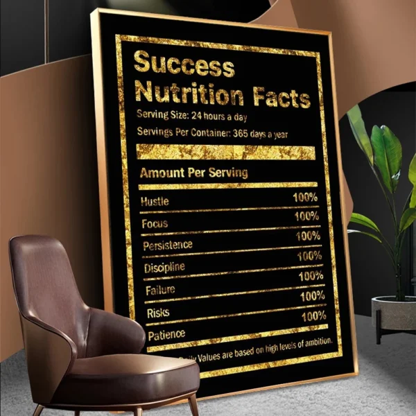Wall Paintings Office Home Decor Canvas Picture Motivation Success Art Posters for Home Design Frameless Wall Art Prints - Image 4