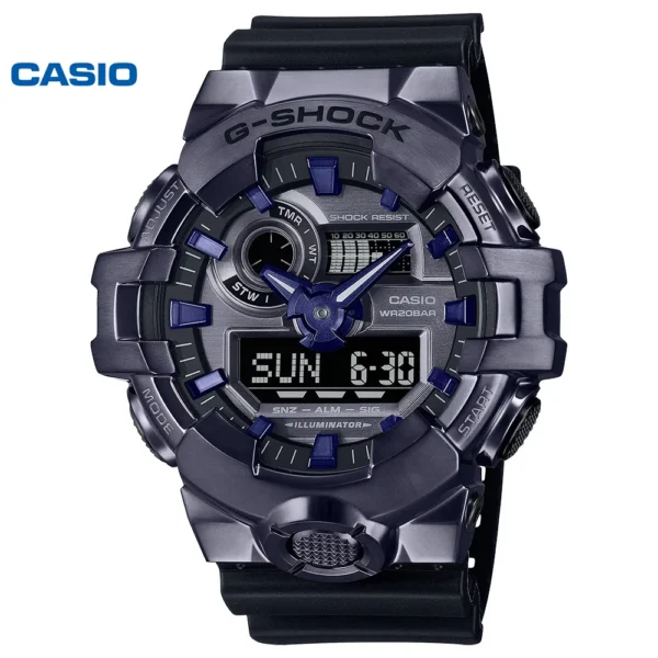 2025 NEW Casio Men's Watch GM-700 Series Metal Small Steel Cannon Large Dial Quartz Watch Student Sports Waterproof G-SHOCK