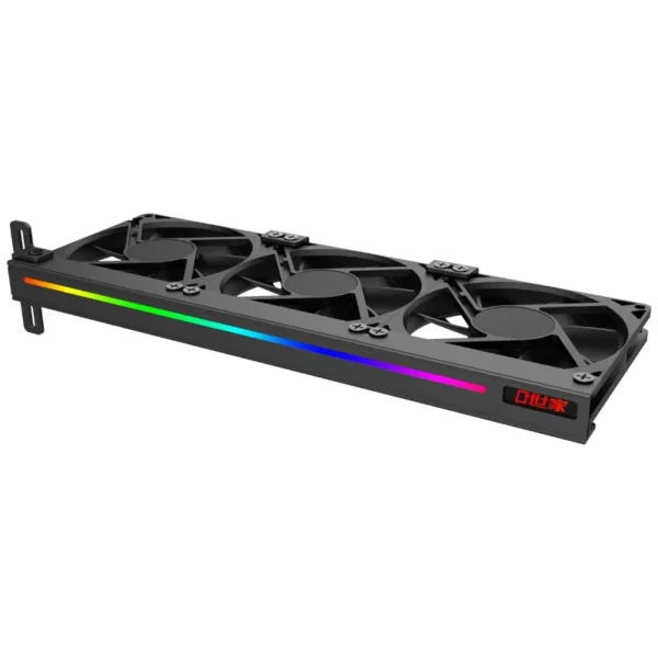 GPU Heatsink Fan Cooler Computer Gamer Cabinet Fanx3 Video Card Radiator Universal Mute ARGB Graphic Card Companion 5V AURA SYNC - Image 2