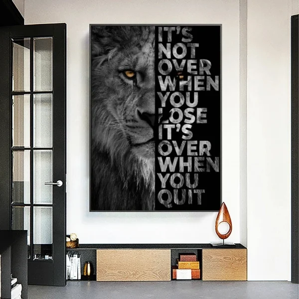 Wall Paintings Office Home Decor Canvas Picture Motivation Success Art Posters for Home Design Frameless Wall Art Prints - Image 5