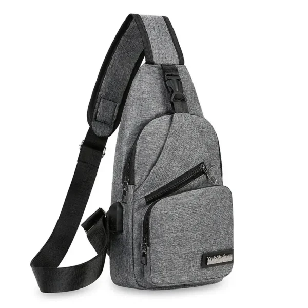 Chest Bag Men's One Shoulder Crossbody Bag Large Capacity Outdoor Sports Leisure Fashion Small Shoulder Bag Backpack Men's - Image 2