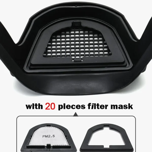 Transparent Full Faceshield Reusable Dustproof Anti-fog Mask HD Safety Glasses Kitchen Protection Anti-splash Mask With Filters - Image 5