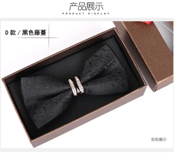 British men's bow tie men's formal wedding tie Korean double-layer groom bow tie tide toddlers - Image 5