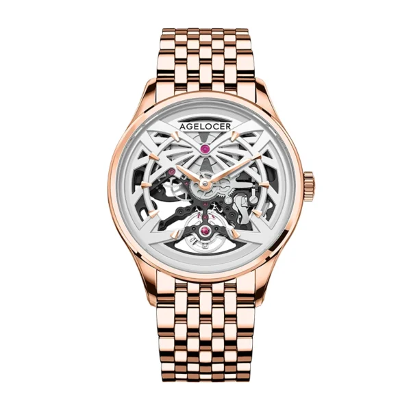 AGELOCER Original Schwarzwald Watch Men's Double-sided Hollow Automatic Mechanical Watch Birthday Gift for Men - Image 2