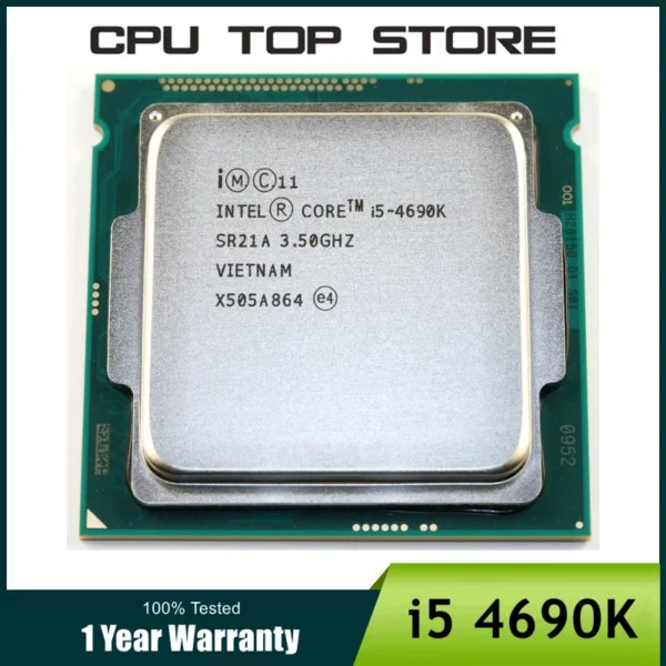 Intel Core i5 4690K 3.5GHz 6MB Socket LGA 1150 Quad-Core CPU Processor SR21A