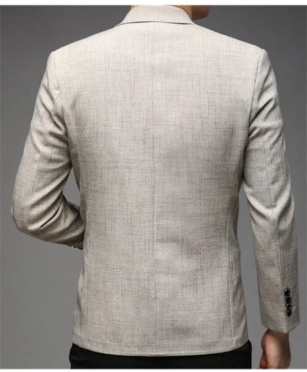 Men Formal Wear Thin Blazers Jackets New Spring Male Business Casual Suits Coats New Fashion Man Solid Blazers Men's Clothing 4X - Image 4