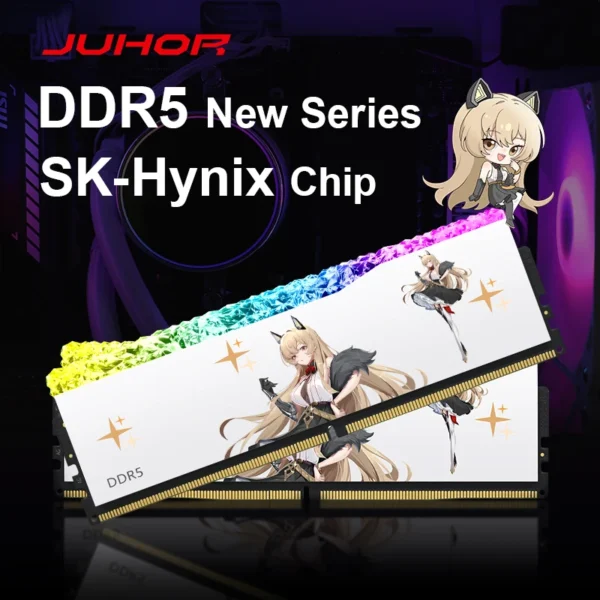 JUHOR Memoria Ram RGB DDR5 16GB 6800MHz 32GB（16GBX2)）Desktop RAM Sk-Hynix Adie Computer Memory - Image 2