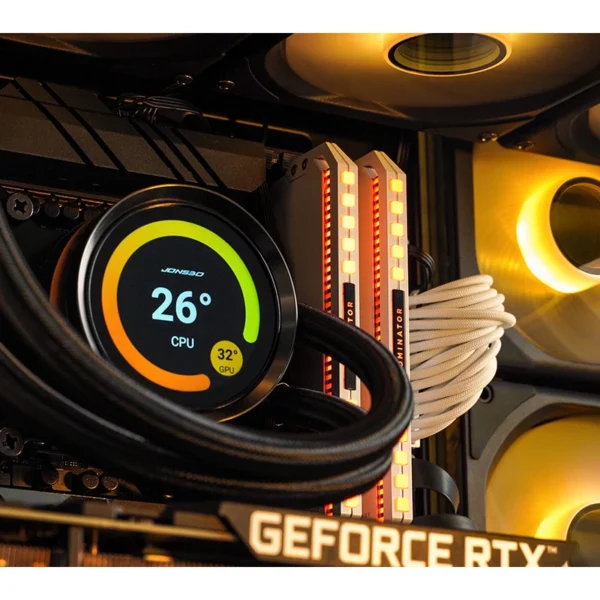 Jonsbo TF2-360SC Integrated Water-cooled Radiator ARGB IPS LCD Screen CPU All in one AIO CPU Liquid Cooling Intel 1700 115X AM5 - Image 6