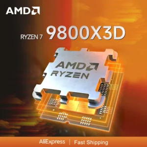 AMD R7 9800X3D New Ryzen™ 7 9800X3D 5.2 GHz L3=96M TDP 120W Gaming CPU Processor 8-Core 16-Thread Socket AM5 but without cooler