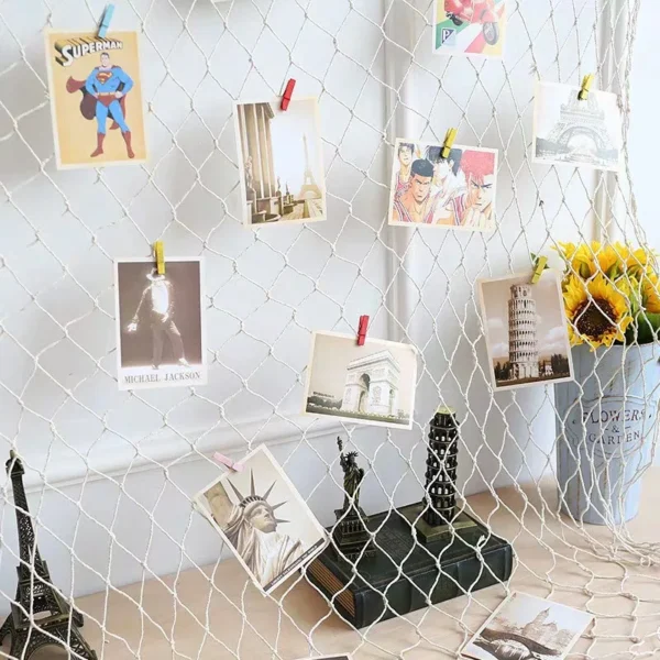 Fishing Net Wall Hangings Ornament Studio Prop Room Home Decoration Mediter Sea Stickers Marine Over The Garden Crafts Nautical - Image 5